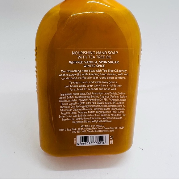 NWT Bath & Body Works Hand Soap With Tea Tree Oil Toasted Vanilla Chai 8 oz - Picture 4 of 6